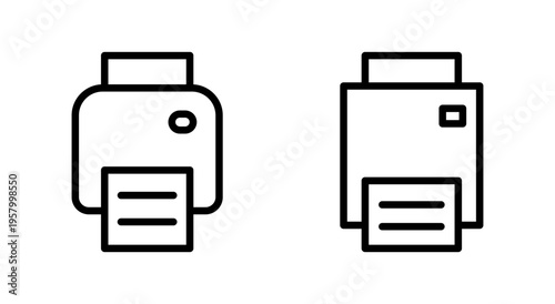Print icon symbol for apps and websites. printer sign and symbol