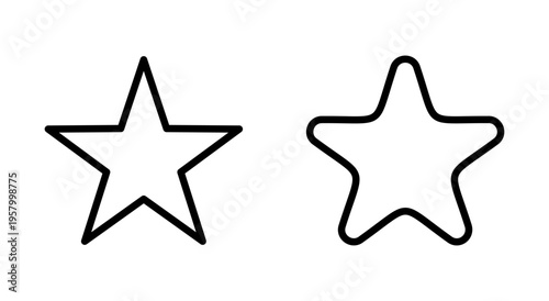Star icon symbol for apps and websites. rating sign and symbol. favourite star icon