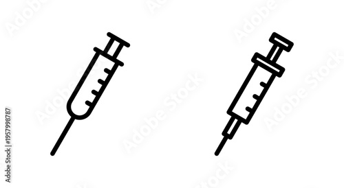 Syringe icon symbol for apps and websites. injection sign and symbol.vaccine icon