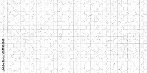 A completed jigsaw puzzle with predominantly white and gray pieces