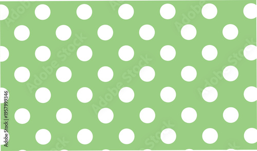 Light green polka dot seamless pattern cheerful playful background simple geometric repeating design for fabric wallpaper and gift wrap
