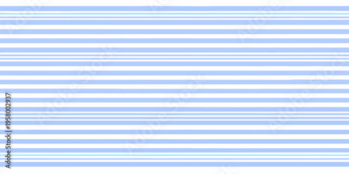Horizontal stripes in shades of light blue and white create a pattern
