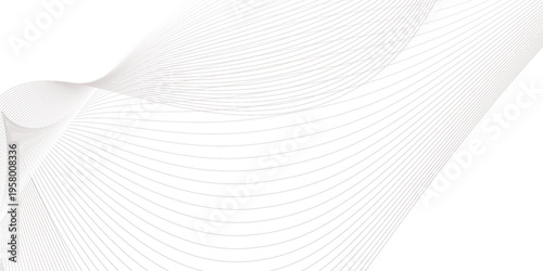 Abstract background wave lines flowing smooth curve shape mesh technology futuristic concept