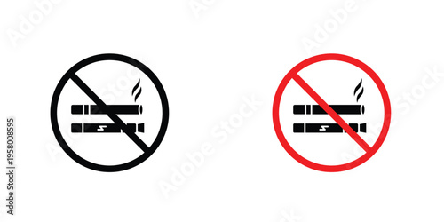 No smoking including electronic cigarettes signs graphic design vector symbols. Best for Graphics