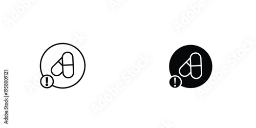 Overdose icon graphic design vector symbols. Best for Graphics