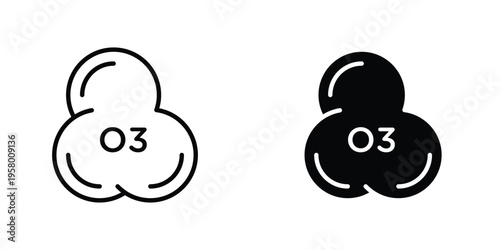 Ozonation icon graphic design vector symbols. Best for Graphics