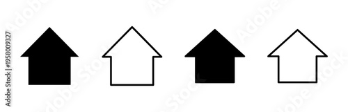 House icon set. Home icon vector