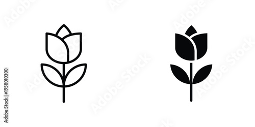 Rose icon graphic design vector symbols. Best for Graphics