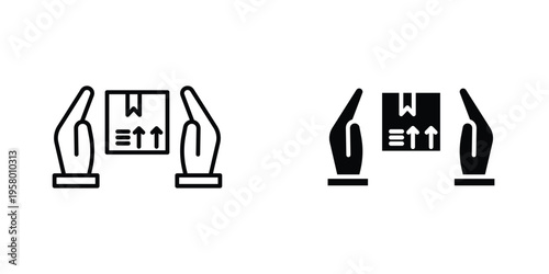 Safe delivery icon graphic design vector symbols. Best for Graphics