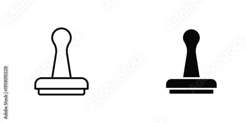 Rubber stamp icon graphic design vector symbols. Best for Graphics