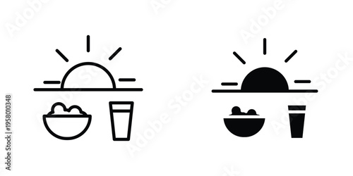 Sahur time icon graphic design vector symbols. Best for Graphics