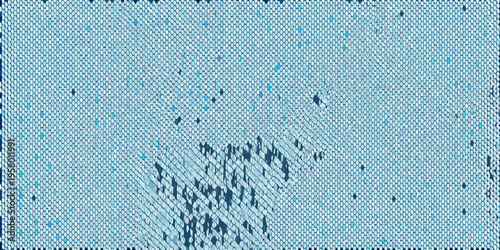 Abstract blue textured background with a distorted fading central shape