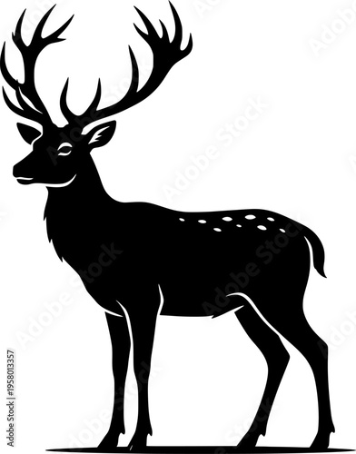 vector clip art reindeer for web and graphic design
