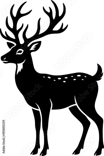 vector clip art reindeer for web and graphic design
