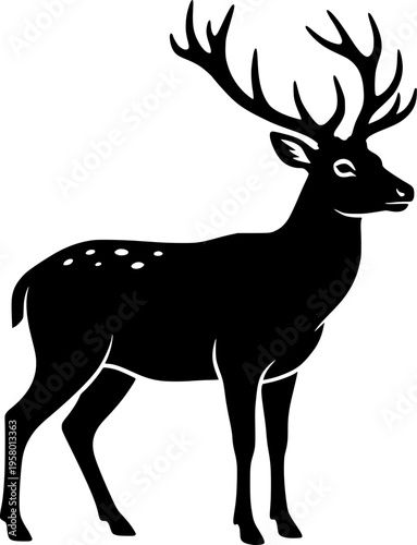 vector clip art reindeer for web and graphic design
