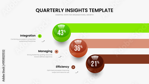 Colorful Planning Three Step Diagram Frame Design. Company Showcase Slideshow Layout Vector Illustration. Business Solution 3 Element Graph Presentation Template.