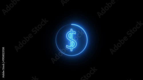 american dollar sign icon set. american currency icon. dollar icon for app, ui, website and logo. payment symbol. dollar coin. simple black dollar icon. vector illustration ont black background