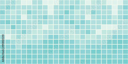 Abstract mosaic background with varying shades of blue and white