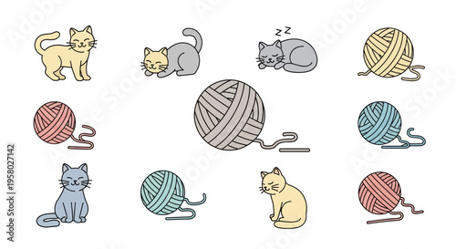 Colorful Deer Heads with Antlers.