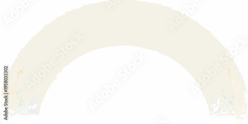 Abstract watercolor rainbow arc with soft pastel shades and blurred edges