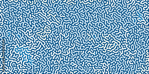 Intricate blue and white pattern resembling coral or brain matter