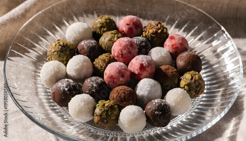 Assorted chocolate balls
