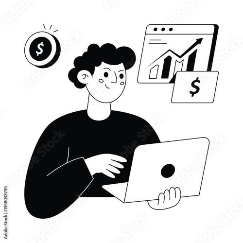 Revenue Revolution  Vector illustration. EPS 10