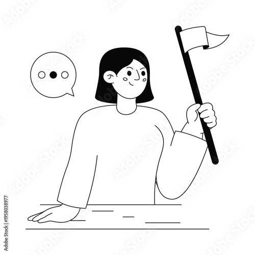 Leaders in Motion  Vector illustration. EPS 10