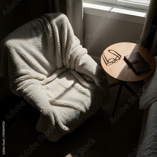 Relaxing Bedtime Routine and Calming Sleep Hygiene Lifestyle Concept