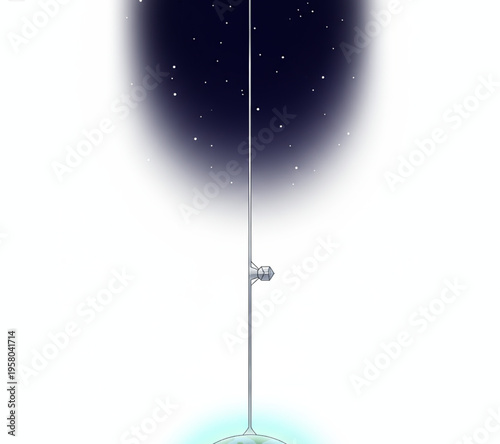 Vintage metal lantern hanging on a blue background as an isolated antique object