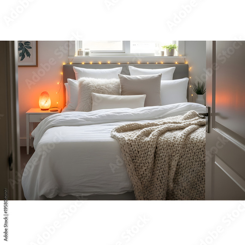 Relaxing Bedtime Routine and Calming Sleep Hygiene Lifestyle Concept