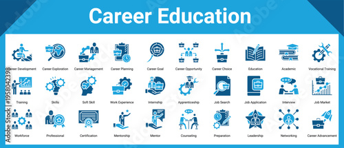 Career Education icon pack and collection