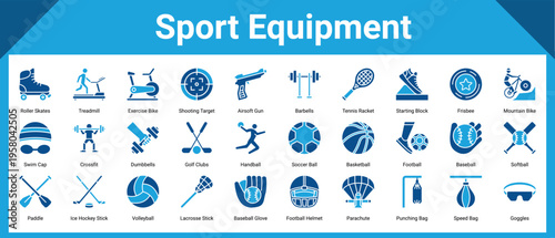 Sport Equipment icon pack and collection