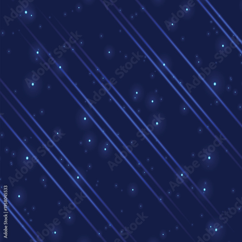Abstract Blue Starfield Background - Luminous Diagonal Light Streaks and Data Points for 2026 Space & Tech UI, Futuristic Cyber Tech Network & AI Infrastructure also can be use able in flyer backgroun