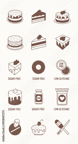 Sweet Treats & Healthier Choices Icons of Sugar-Free and Low-Glycemic Desserts