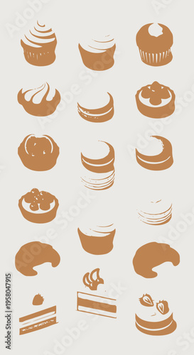 A tempting array of meticulously crafted baked goods and confectionery delights, representing the sweet artistry of homemade desserts and treats