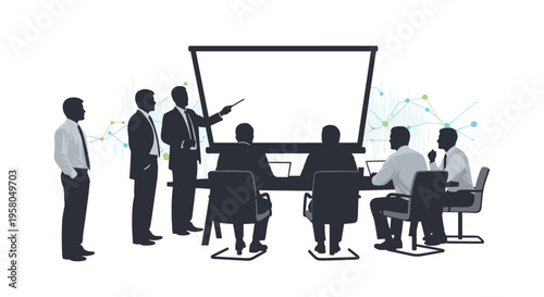 Business people in a meeting room.