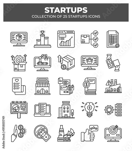 Startup Icons: A Collection of 25 Business Icons