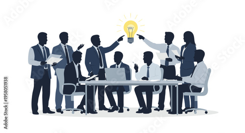 Business team sharing ideas together.