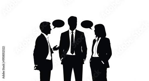 Business people talking in meeting.