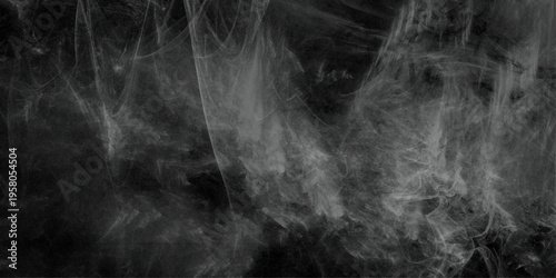 Abstract ash cloud and smoke texture in dark background .Black fog effect transparent smoke isolated dark dramatic sky with black stormy clouds. Grunge creative and decorative fractal smoke vector.