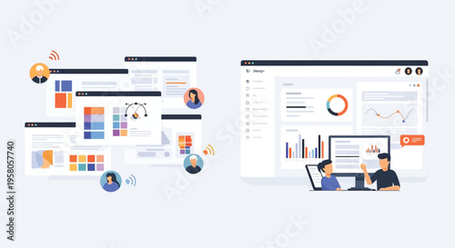 Digital Design and Data Analysis Dashboard Interface.