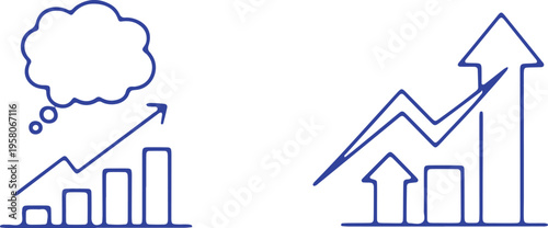 Visual representation of growth and upward trends in business or ideas