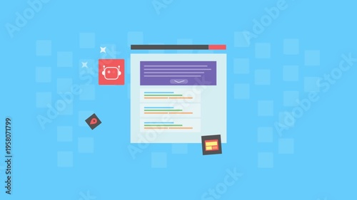 AI search platform, automated content summarization, contextual web reference with SEO modules, business driven AI processor for digital environment.