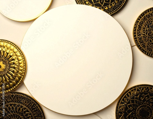 Luxury Arabic Gold Islamic Motif Elegant Premium Background.