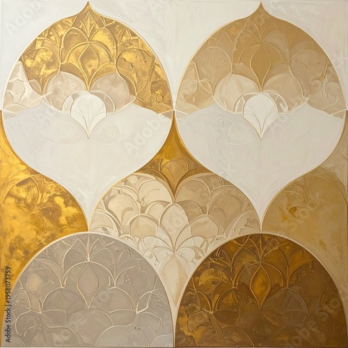 Luxury Arabic Gold Islamic Motif Elegant Premium Background.