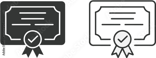 certificate badge emblem diploma award seal ribbon vector set