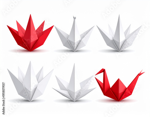 Origami Lotus Fold Sequence