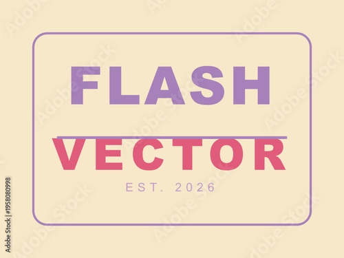 Flash Vector Logo Design with Establishment Year