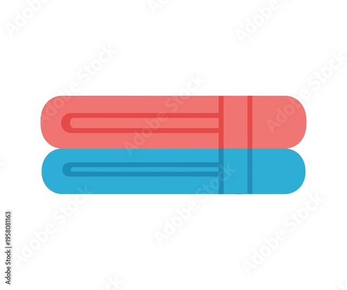 Blue and red capsule pills medicine